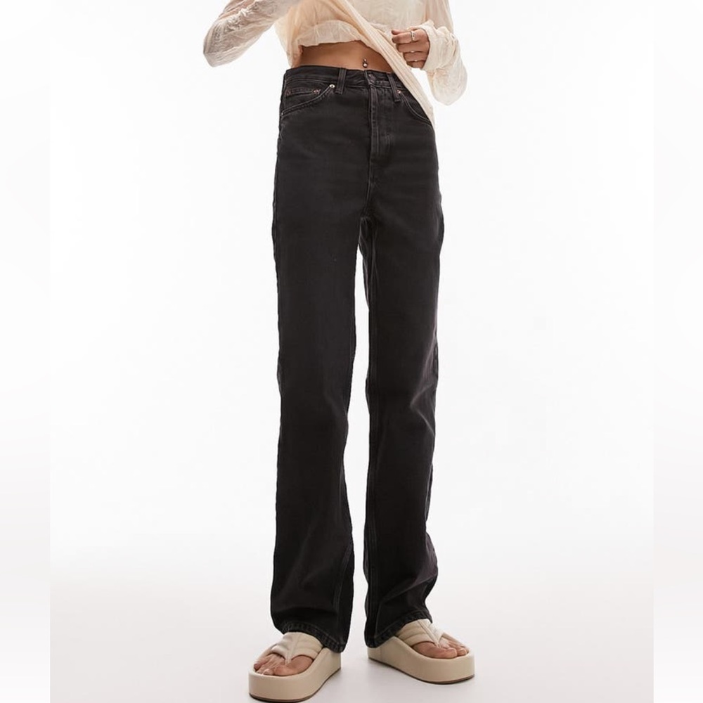 Topshop kort straight leg jeans